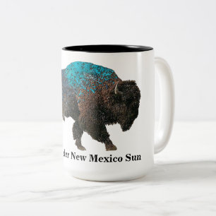 Caneca De Café Em Dois Tons Buffalo Norte-Americano