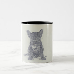 Caneca De Café Em Dois Tons Buldogue Francês Lover Café Mug