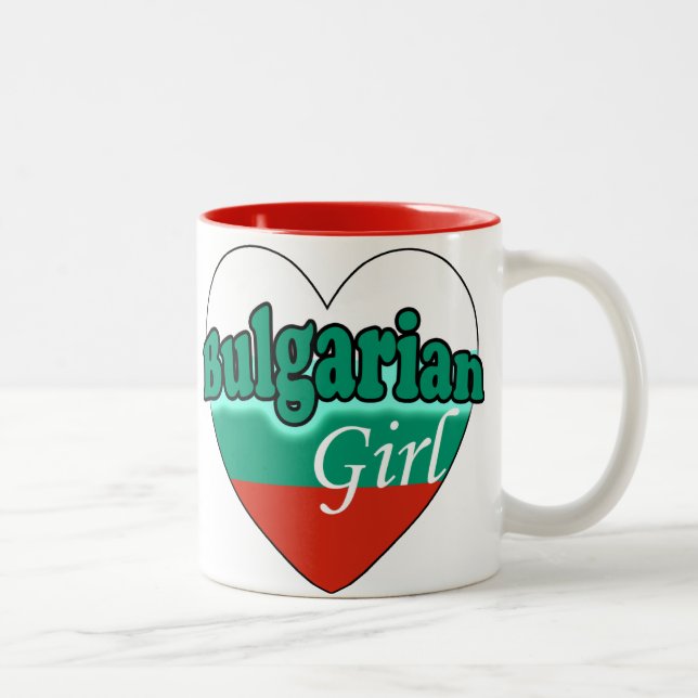 Caneca De Café Em Dois Tons Bulgarian Girl (Direita)