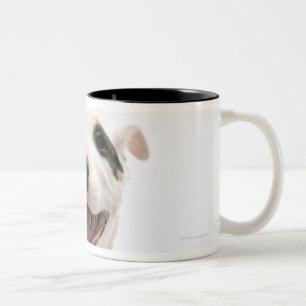 Caneca De Café Em Dois Tons Bull terrier alegre