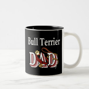 Caneca De Café Em Dois Tons Bull Terrier Pai Mug