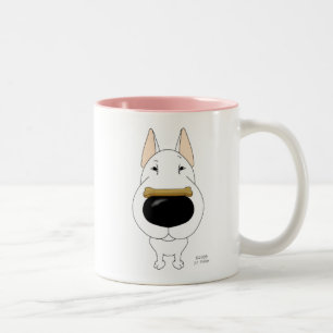 Caneca De Café Em Dois Tons Bull terrier ValentineMug