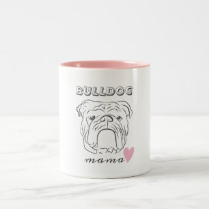 Caneca De Café Em Dois Tons Bulldog Inglês