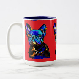 Caneca De Café Em Dois Tons Bulldog Mug Francês