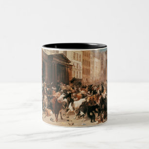Caneca De Café Em Dois Tons Bulls and Bears in the Stock Market (W.H. Beard)
