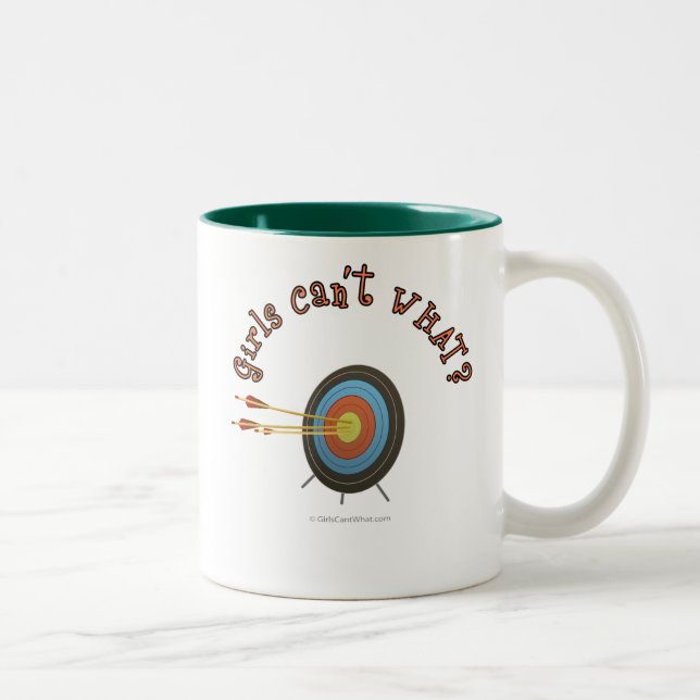 Caneca De Café Em Dois Tons Bullseye de destino de arquivamento (Direita)