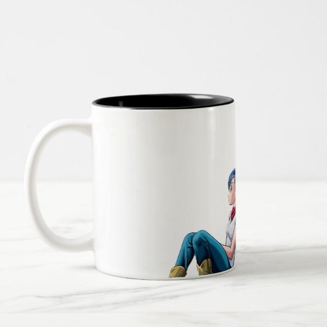 Caneca De Café Em Dois Tons Bulma e vegeta mugs (Esquerda)
