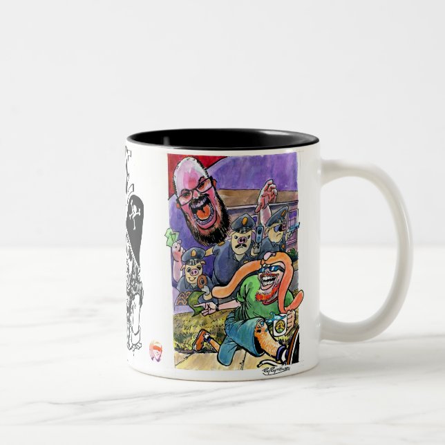 Caneca De Café Em Dois Tons Bunny Brigade (Direita)