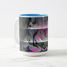 Caneca De Café Em Dois Tons Buquê Techno