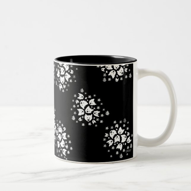 Caneca De Café Em Dois Tons Buquês Westie Terrier Mug (Direita)