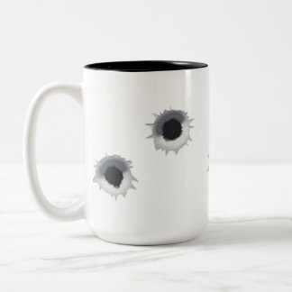 Caneca De Café Em Dois Tons Buraco de bala