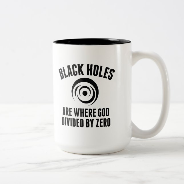 Caneca De Café Em Dois Tons Buracos negros (Direita)