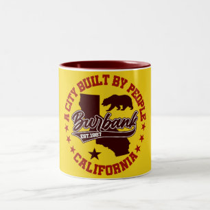 Caneca De Café Em Dois Tons Burbank, Califórnia