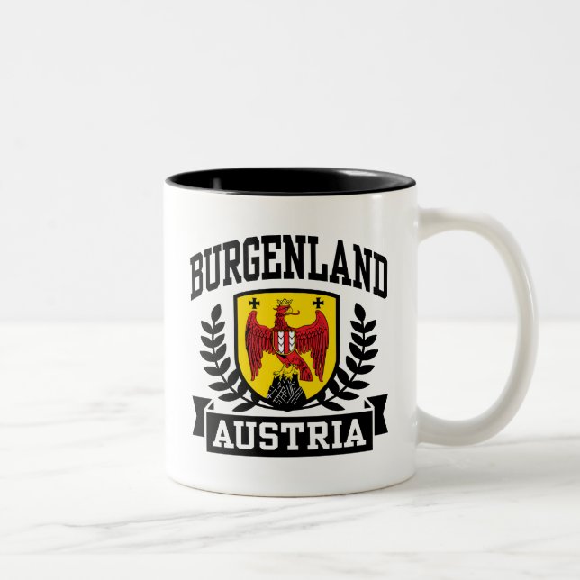 Caneca De Café Em Dois Tons Burgenland Áustria (Direita)