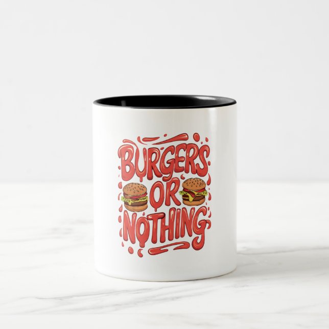 Caneca De Café Em Dois Tons Burgers ou Nada (Centro)