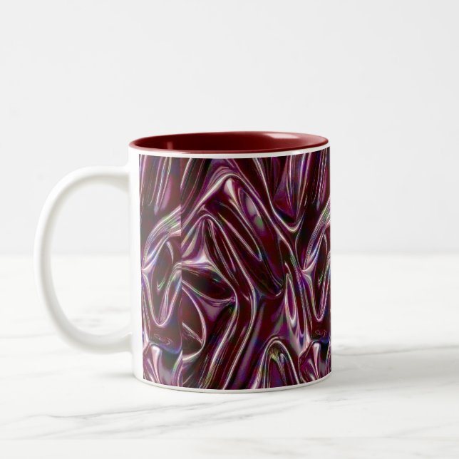 Caneca De Café Em Dois Tons burgundy chrome (Esquerda)