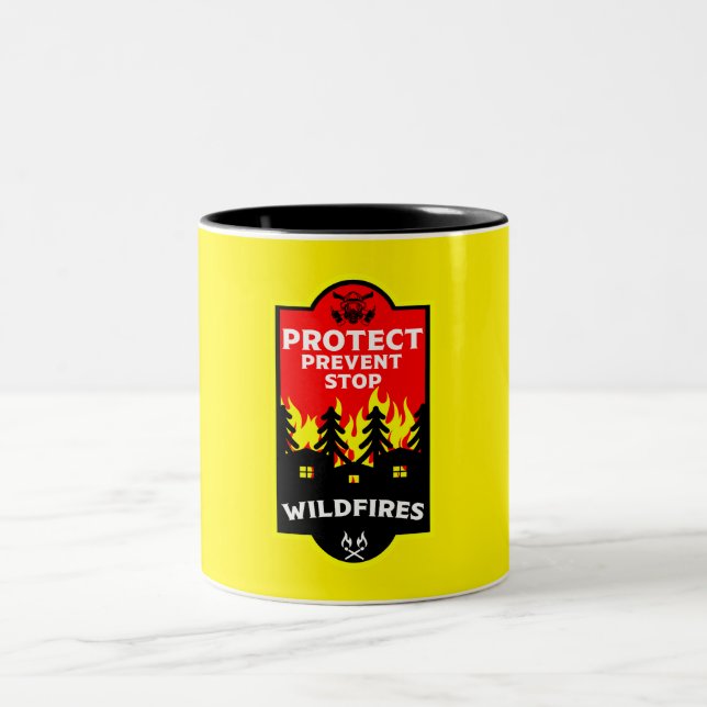 Caneca De Café Em Dois Tons Bush Wildfire Prevention (Centro)