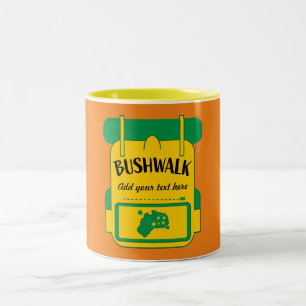 Caneca De Café Em Dois Tons bushwalks australia - caneca de café de dois tons