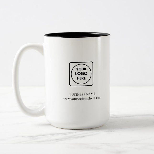 Caneca De Café Em Dois Tons Business Logo Promotional Two Tone Mug (Esquerda)