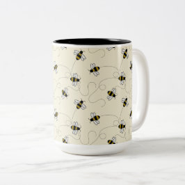 CANECA DE CAFÉ EM DOIS TONS BUSY BEES MUG