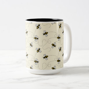 CANECA DE CAFÉ EM DOIS TONS BUSY BEES MUG