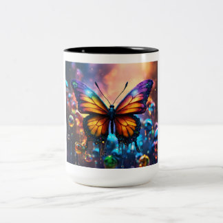 Caneca De Café Em Dois Tons Butterfly Bliss Mug