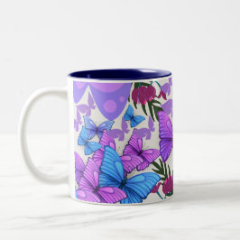 Caneca De Café Em Dois Tons Butterfly Mug - Inspire Cada Sip com Elegância