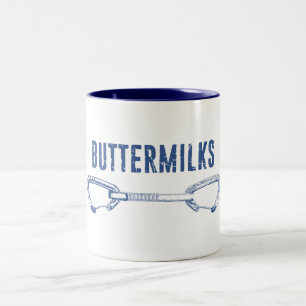 Caneca De Café Em Dois Tons Buttermilha Rock Escalando rapidamente