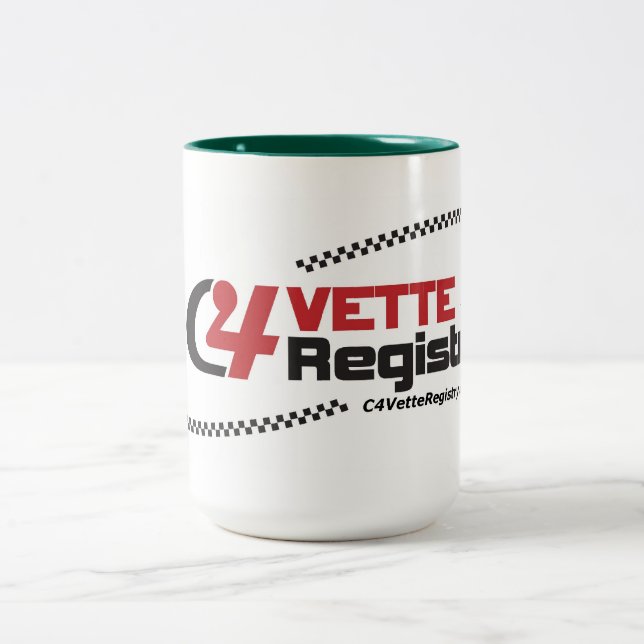 Caneca De Café Em Dois Tons C4VR, 15 Oz, Cã Cerâmica (Centro)