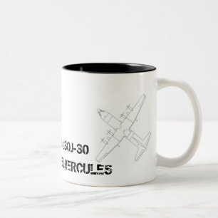 Caneca De Café Em Dois Tons C-130J-30 Hercules