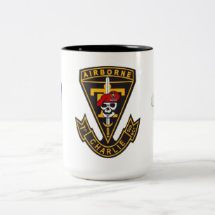 Caneca De Café Em Dois Tons C/1/509th BCT Café Mug #1
