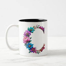 Caneca De Café Em Dois Tons C Café Mug - Design floral para doação
