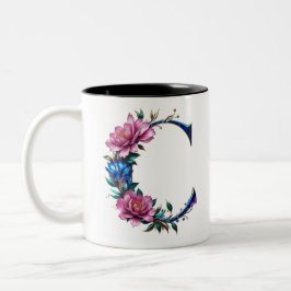 Caneca De Café Em Dois Tons C Café Mug - Design floral para doação
