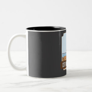 Caneca De Café Em Dois Tons C � de Granit Rosa � França