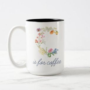 Caneca De Café Em Dois Tons C é para Coffee Mug