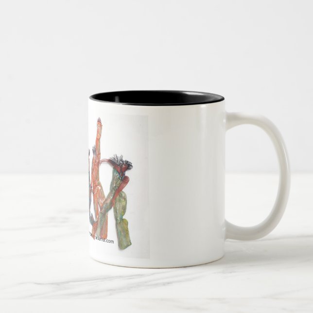 Caneca De Café Em Dois Tons C_Jammin_1700, título: Jammin, 2008/www.anytat… (Direita)