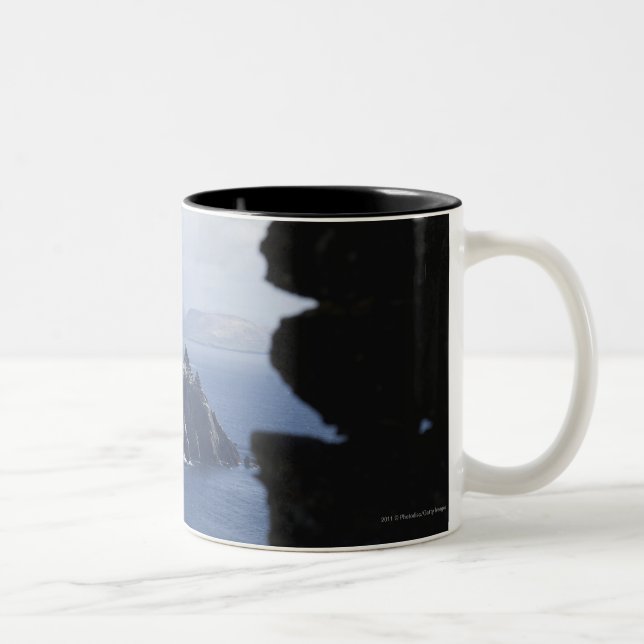 Caneca De Café Em Dois Tons Cabanas de pedra Clochanson Skellig Michael da (Direita)