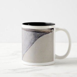 Caneca De Café Em Dois Tons Cabeça de um pelicano de Brown