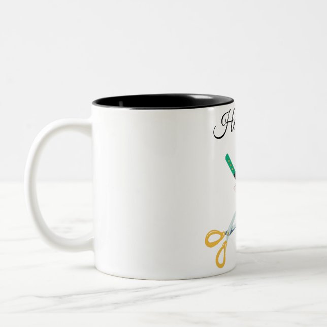 Caneca De Café Em Dois Tons Cabeleireiro (Esquerda)