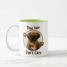 Cabelo de Cachorro Não se importa com Mug Personal