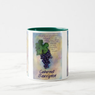 Caneca De Café Em Dois Tons Cabernet Sauvignon Wine Mug