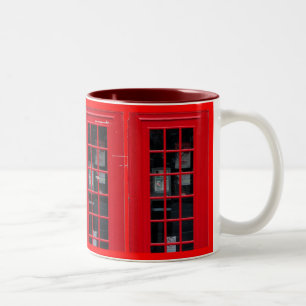 CANECA DE CAFÉ EM DOIS TONS CABINE DE TELEFONE DE LONDRES