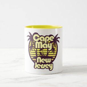 Caneca De Café Em Dois Tons Cabo May,New Jersey
