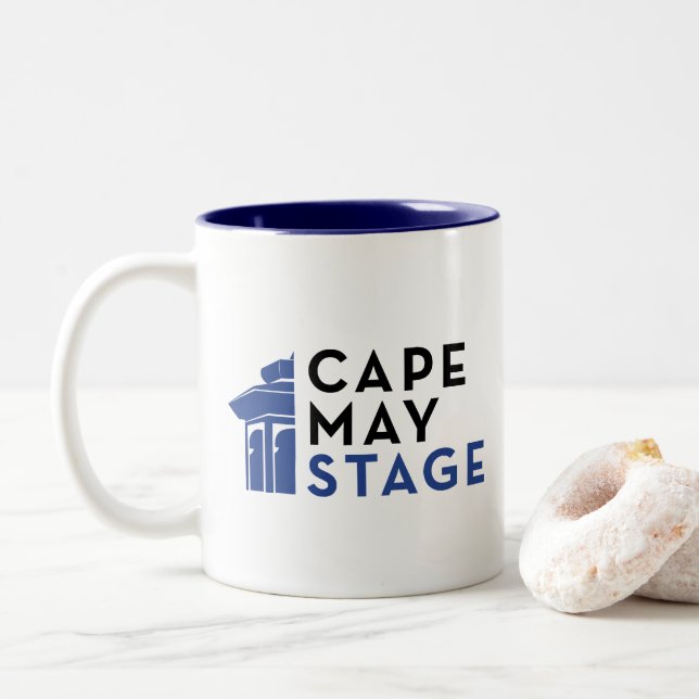 Caneca De Café Em Dois Tons Cabo May Palco Mug (Com Donut)