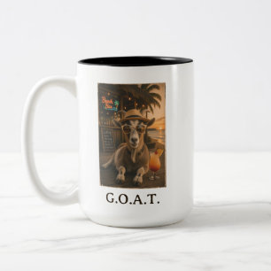 Caneca De Café Em Dois Tons Cabra Legal da Praia com Coquetel