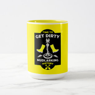 Caneca De Café Em Dois Tons Caça ao tesouro de lodos
