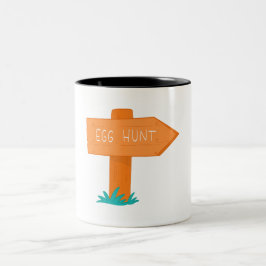 Caneca De Café Em Dois Tons Caça aos Ovos