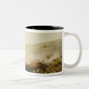 Caneca De Café Em Dois Tons Caça do búfalo, bordadura, c.1832