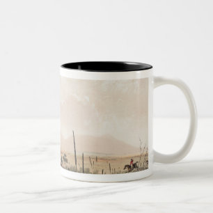Caneca De Café Em Dois Tons Caça do canguru
