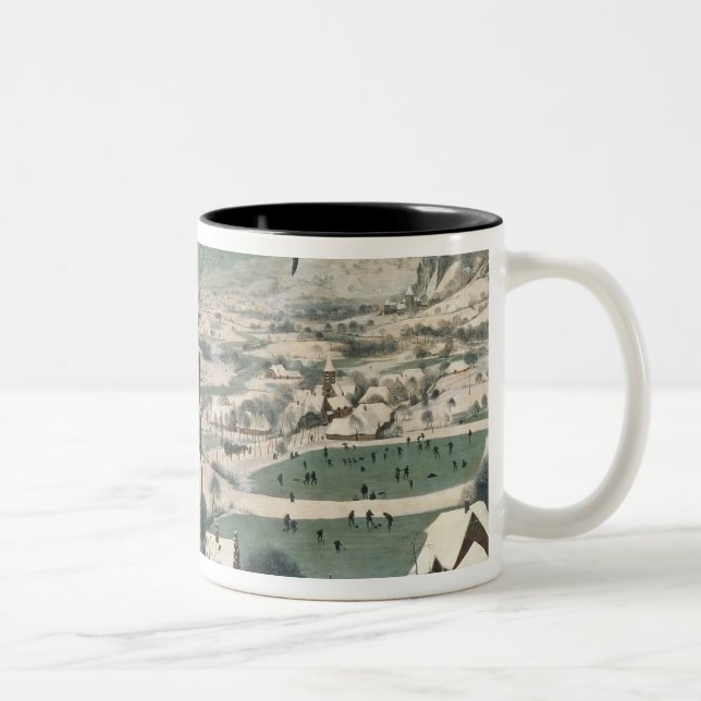 Caneca De Café Em Dois Tons Caçadores na neve - em janeiro de 1565 (Direita)